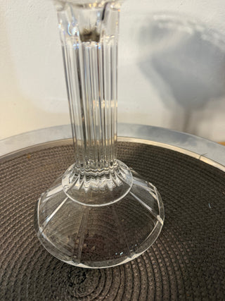 Candleholder Single; Crystal 10"