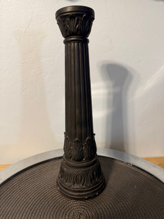 Candleholder Black Ceramic 14.5" Taper