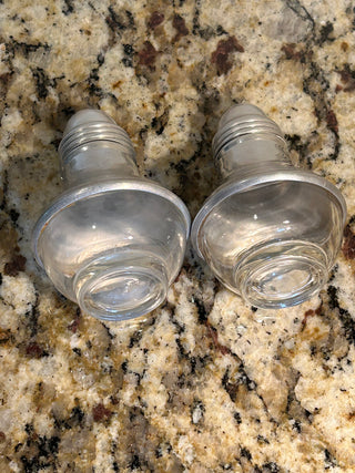 Vintage  Atomic-Style Salt and Pepper Shakers
