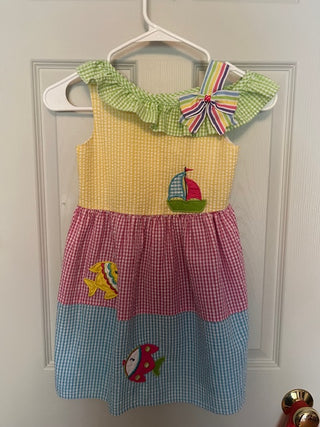 Girls Summer Beach Dress - Size 6 - MTS NIS