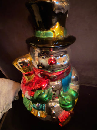 Vintage bloom Rite Mercury PaintedSnowman Large  approx. 12"