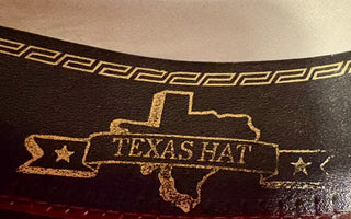 Cowboy Hat Black, Large Bought in TX 1996 - felt with satin lining
