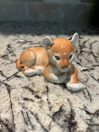 Vintage USSR Lomonosov Lion Cub Figurine