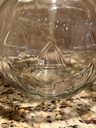 Vintage Libbey Glass Pumpkin Canister