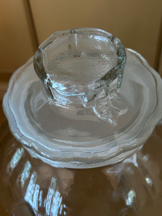 Vintage Libbey Glass Pumpkin Canister