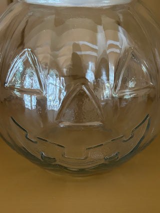 Vintage Libbey Glass Pumpkin Canister