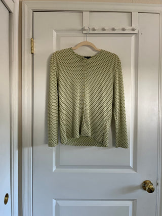 vtg light green cardigan