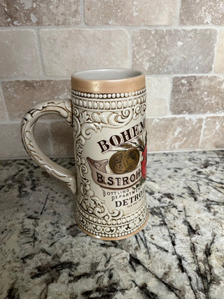 Vintage Stroh’s Brewing Beer Stein