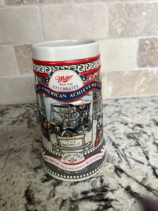 Vintage Miller Beer Stein Great American Achievements