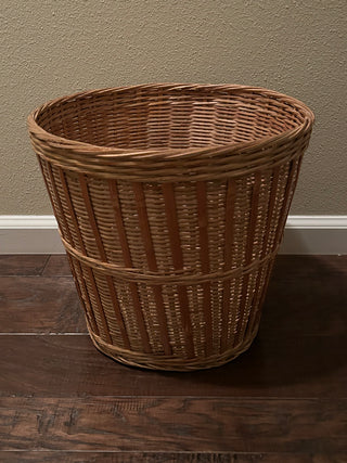 Large Tapered Woven Basket, 13”
