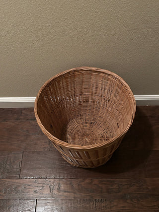 Large Tapered Woven Basket, 13”