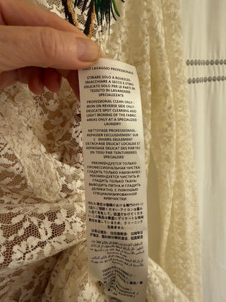 Stella McCartney Runway Lace/Embroidery Dress w/Silk Slip -- MTS