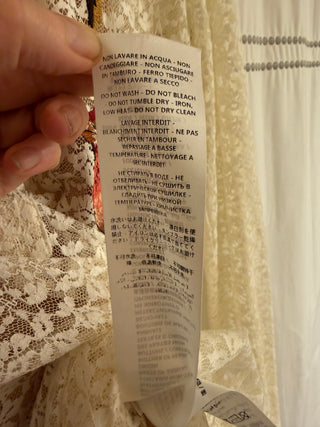 Stella McCartney Runway Lace/Embroidery Dress w/Silk Slip -- MTS