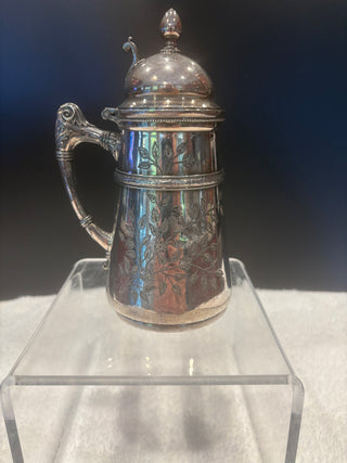 VICTORIAN  SYRUP PITCHER. MERIDEN  1865-1875 PLATED