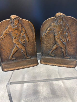 BOOKENDS  SOWER 1925 IRON WITH BRONZE TONE