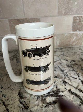 Vintage Cars Thermo Serv Beer Stein