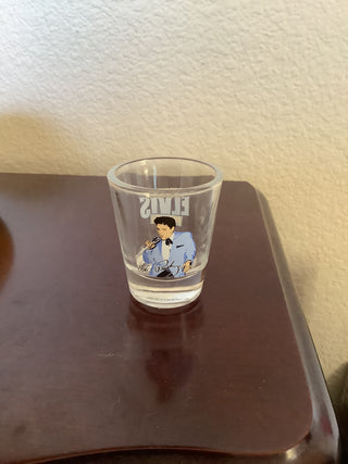 Vtg, shot Glass - Elvis
