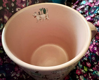 Vintage MUG Cats as bartenders design! Pink.