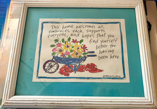 ViNTAGE sign Artist - Sally Huss. Inspirational quote