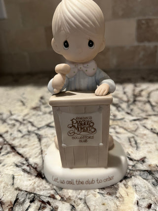 Vintage Precious Moments “Let Us Call the Club to Order”