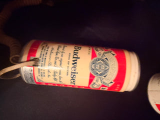 Vintage Budweiser Can phone Beer advertising 80's landline box and phone