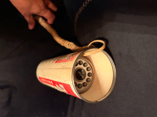 Vintage Budweiser Can phone Beer advertising 80's landline box and phone