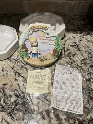 Vintage Precious Moments Plate “Footprints in the Sand”