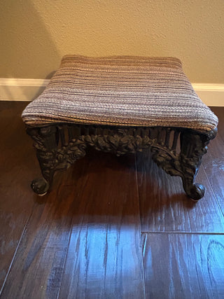 Vintage Cast Iron Footstool