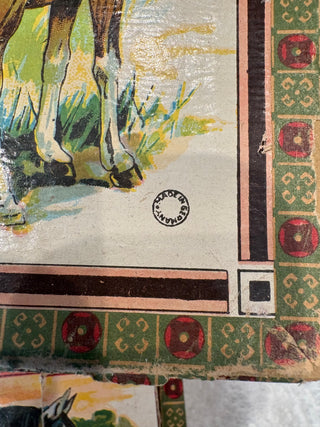 ANTIQUE WOOD PUZZLE BLOCKS 4 IMAGES