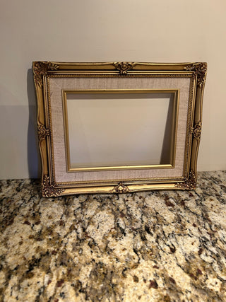 Vintage Gold Frame with Fabric Liner
