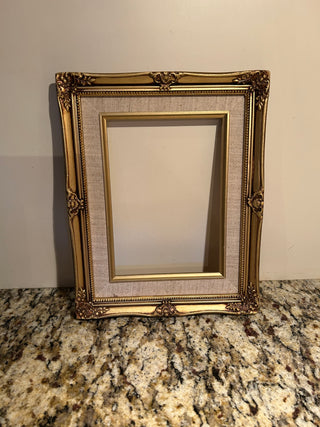 Vintage Gold Frame with Fabric Liner