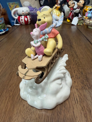 Lenox Disney Winnie the Pooh & Piglet ‘Pooh’s Winter Dash’ Music Box
