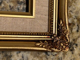 Vintage Gold Frame with Fabric Liner