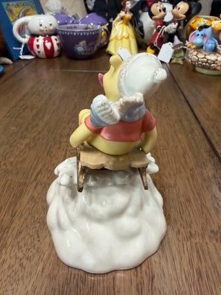 Lenox Disney Winnie the Pooh & Piglet ‘Pooh’s Winter Dash’ Music Box