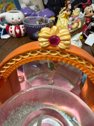 Disney Tinkerbell Snow Globe The Pink Vanity Plays You Can Fly 2002