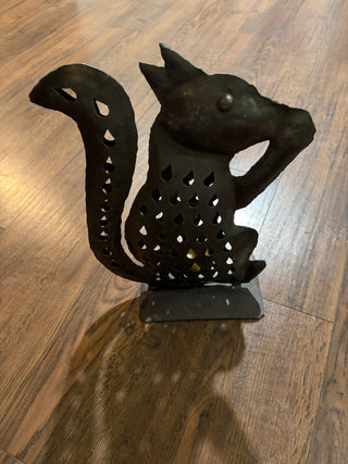 Japanese Iron Squirrel Lantern