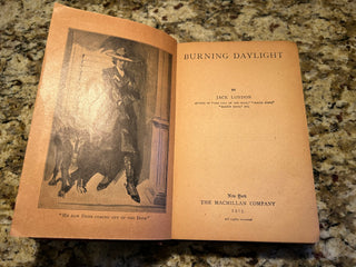 Antique Book: c 1915 Burning Daylight by Jack London