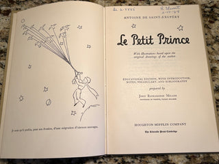Vintage Book: Le Petit Prince, Educational Edition