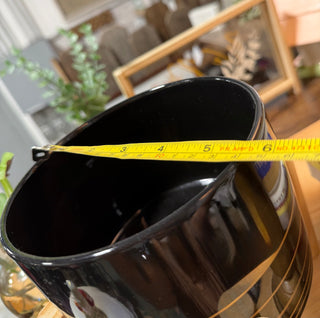 Black/Gold plant pot with stand
