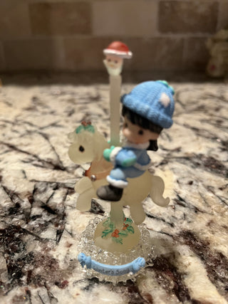 Vintage Precious Moments Winters Song Carousel