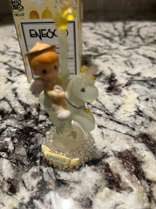 Vintage Precious Moments Dreams Angel on Carousel