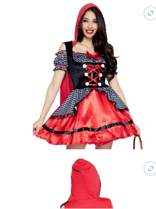 Women's Red Riding Hood Halloween Costume Adult