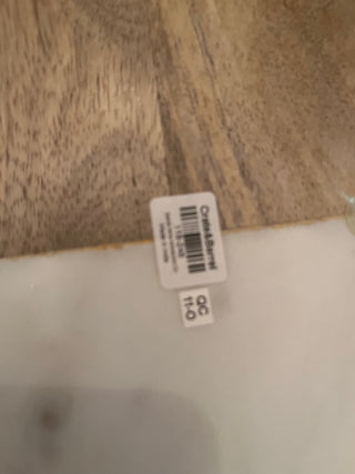 Crate & Barrel Cheese Board Wood Marble Serving Tray Decor Party 18”