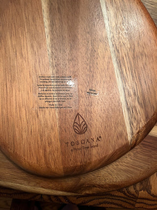 Toscana Wooden Oval Serving Boards (2)