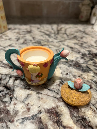 Vintage Precious Moments May Mini Teapot Avon Exclusive
