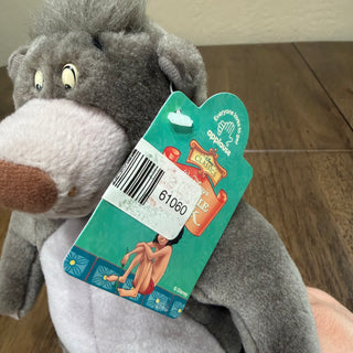 Vintage Disney The Jungle Book Baloo 6” Plush Stuffed Animal Toy Applause