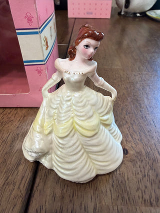 Vintage Disney Schmid Ceramic Figurine Belle of Beauty & the Beast