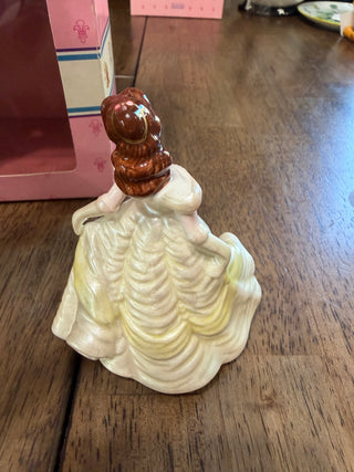 Vintage Disney Schmid Ceramic Figurine Belle of Beauty & the Beast