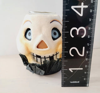 Skull Votive Holder Scott Smith Rucus Studio for Bethany Lowe 2012 4"