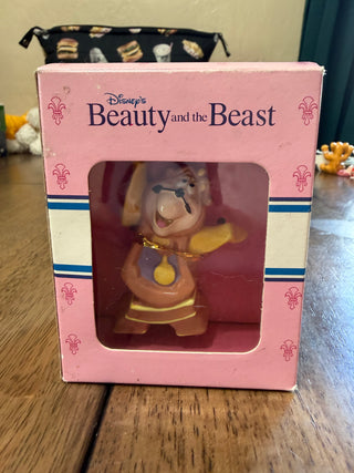 Schmid Disney Cogsworth BEAUTY & BEAST Ceramic Figurine,